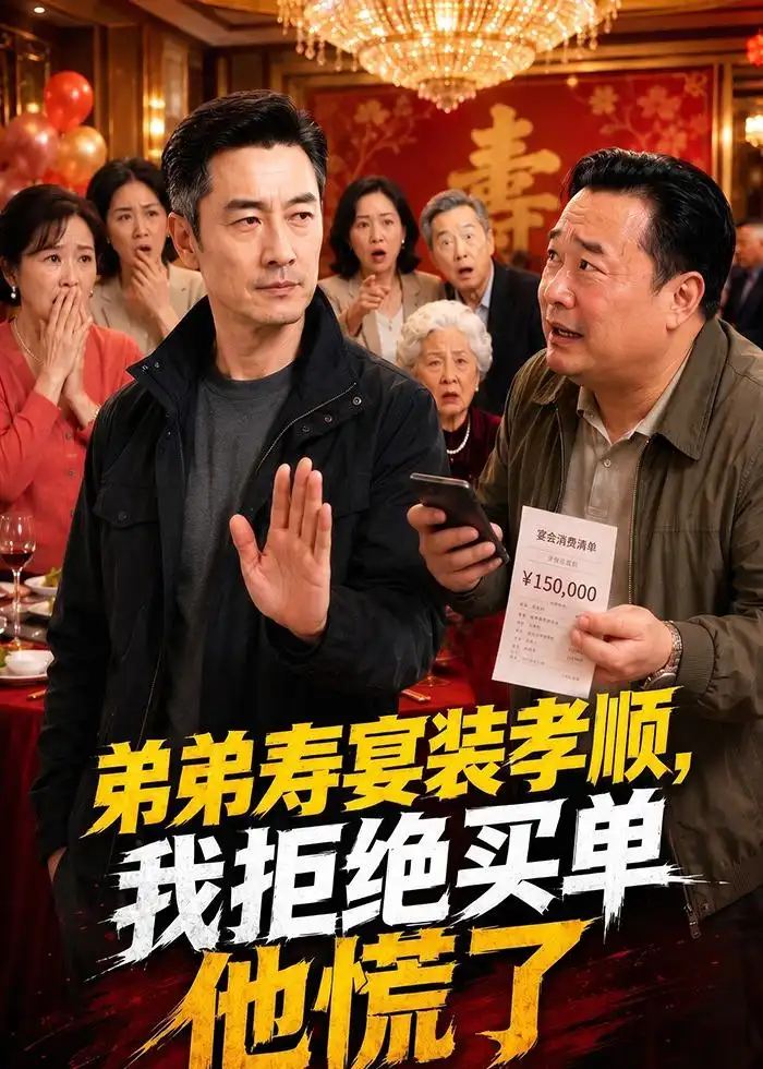 弟弟寿宴装孝顺,我拒绝买单他慌了