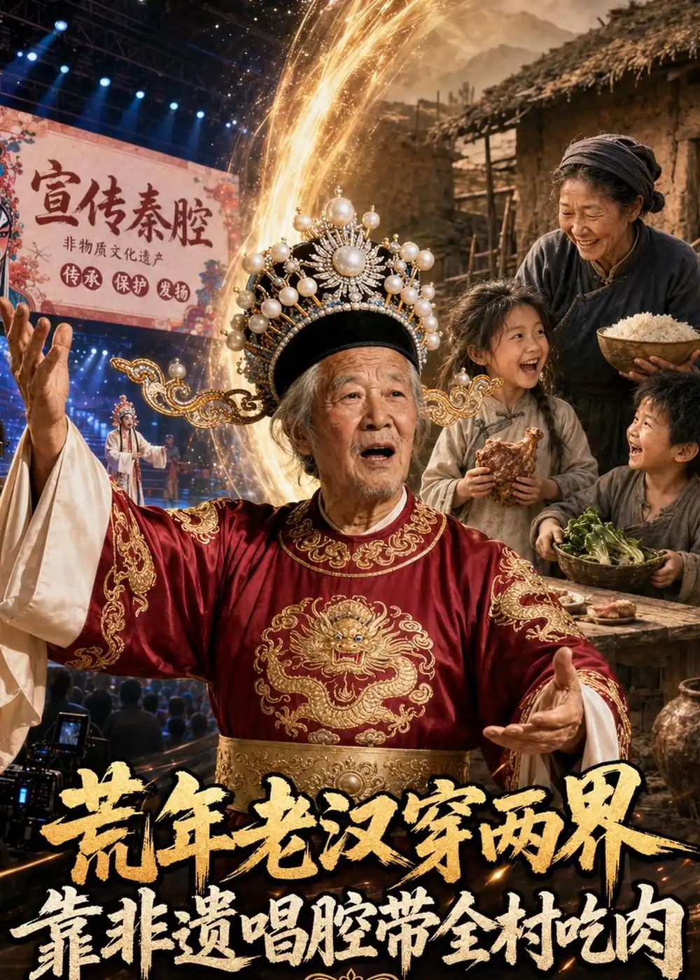 荒年老汉穿两界:靠非遗唱腔带全村吃肉
