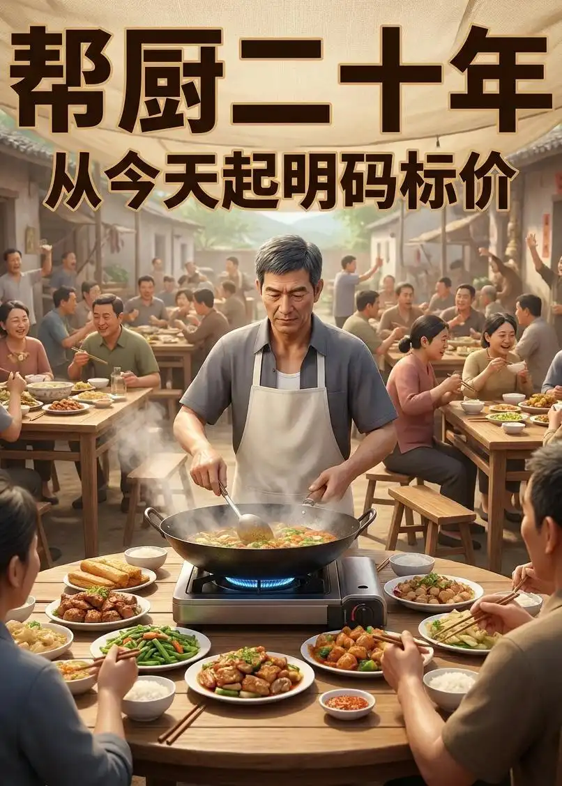 帮厨二十年,从今天起明码标价