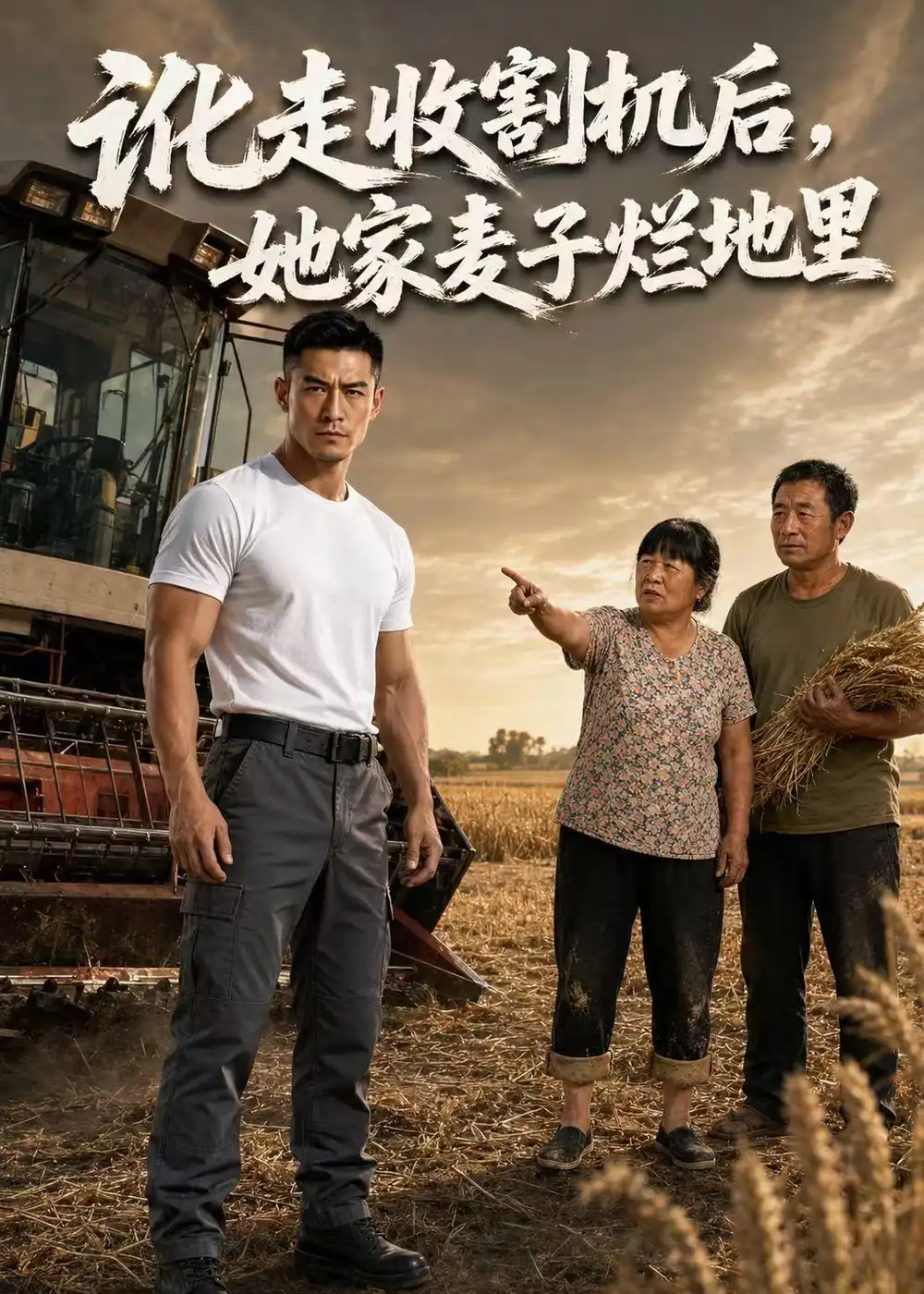 讹走收割机后,她家麦子烂地里