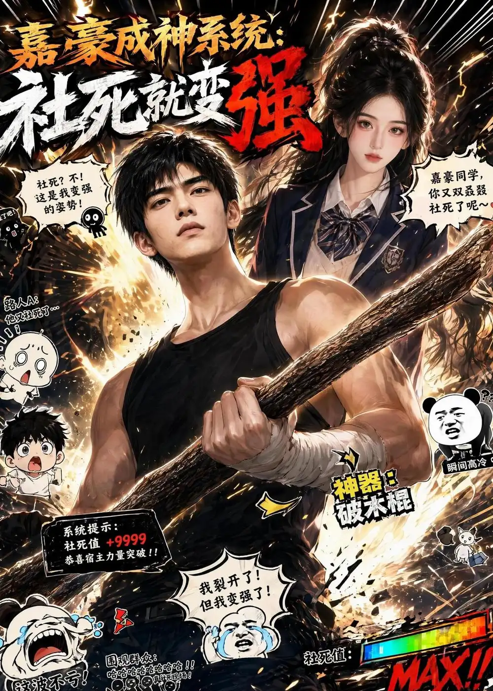 嘉豪成神系统:社死就变强